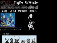 Tablet Screenshot of mightyblowhole.com